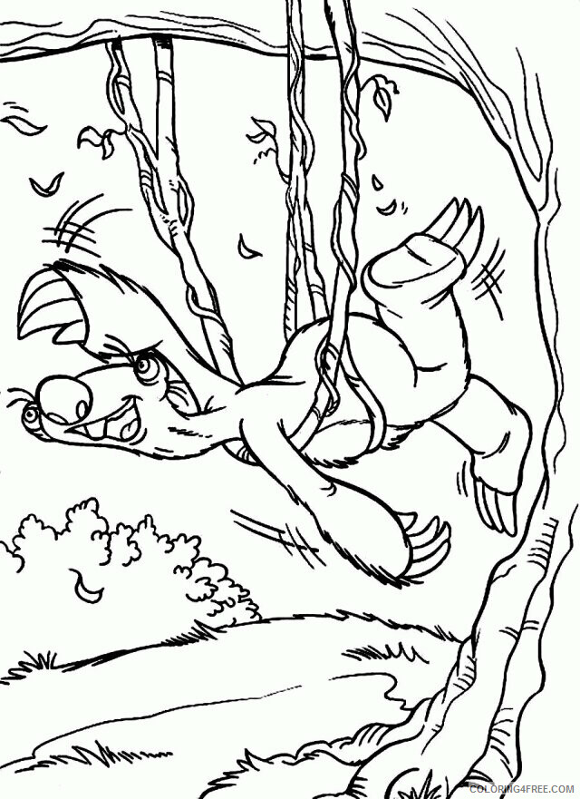 Sloth Coloring Sheets Animal Coloring Pages Printable 2021 4154 Coloring4free