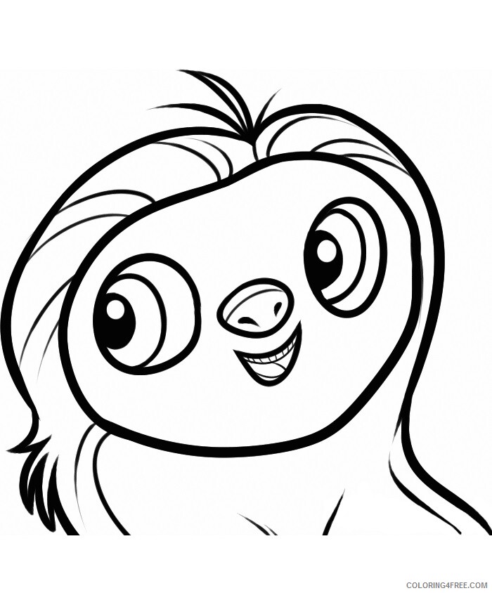 Sloth Coloring Sheets Animal Coloring Pages Printable 2021 4163 Coloring4free