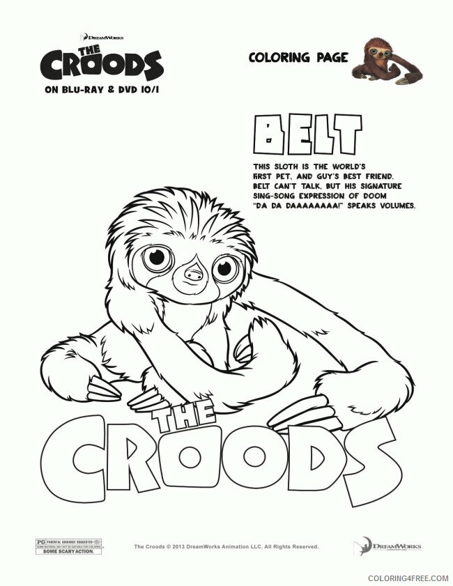 Sloth Coloring Sheets Animal Coloring Pages Printable 2021 4165 Coloring4free