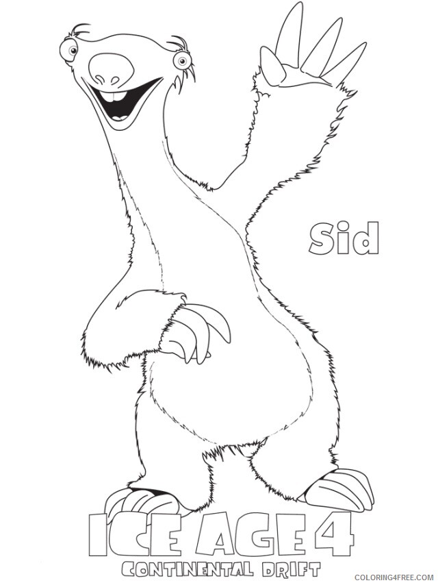 Sloth Coloring Sheets Animal Coloring Pages Printable 2021 4172 Coloring4free