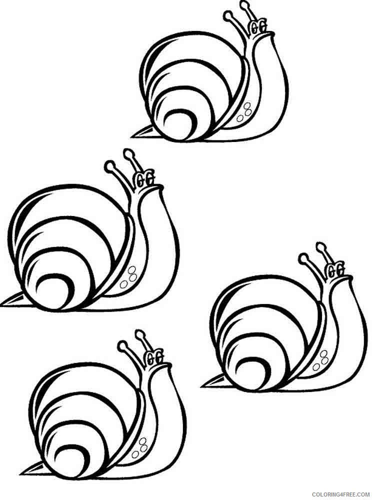 Snail Coloring Pages Animal Printable Sheets Snail 11 2021 4539 Coloring4free