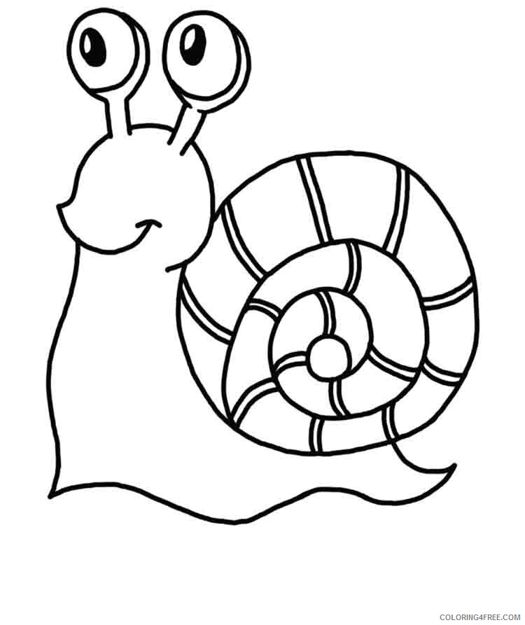 Snail Coloring Pages Animal Printable Sheets Snail 12 2021 4540 Coloring4free