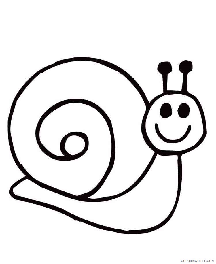 Snail Coloring Pages Animal Printable Sheets Snail 5 2021 4542 Coloring4free