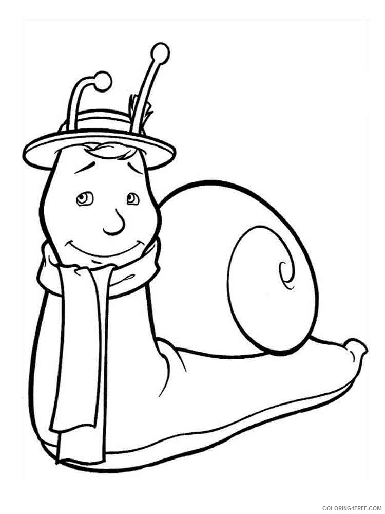 Snail Coloring Pages Animal Printable Sheets Snail 7 2021 4543 Coloring4free