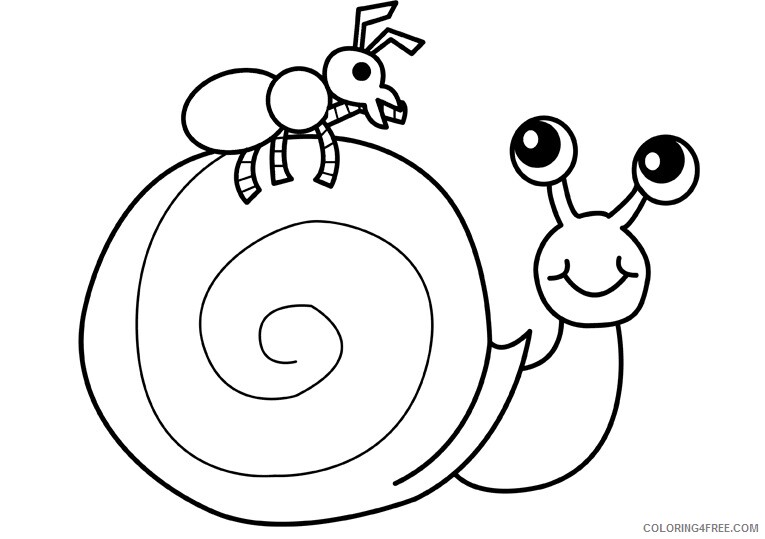 Snail Coloring Sheets Animal Coloring Pages Printable 2021 4203 Coloring4free
