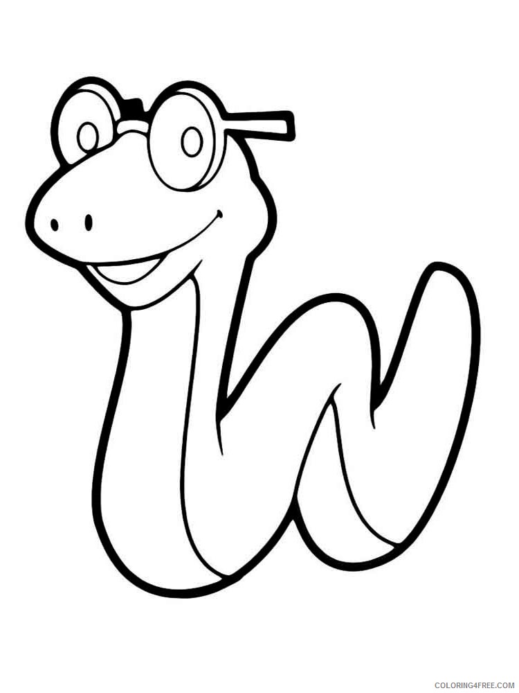 Snake Coloring Pages Animal Printable Sheets Snake 14 2021 4562 Coloring4free