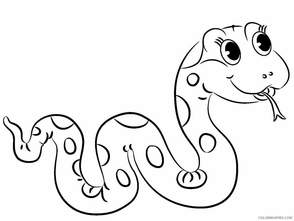 Snake Coloring Pages Animal Printable Sheets Snake 15 2021 4563 Coloring4free
