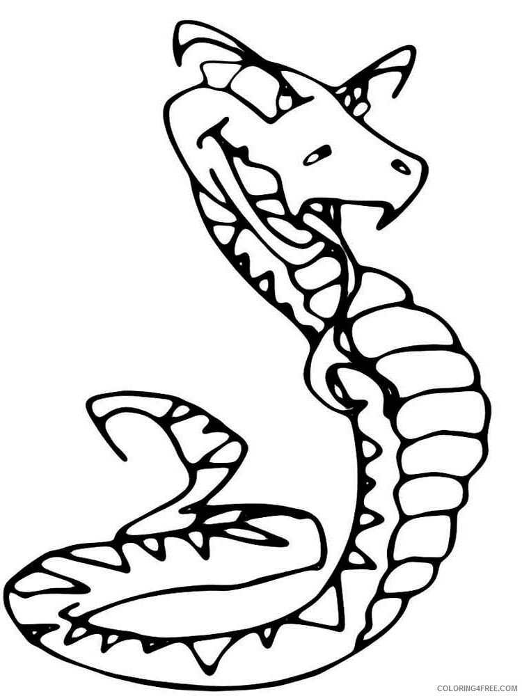 Snake Coloring Pages Animal Printable Sheets Snake 18 2021 4566 Coloring4free