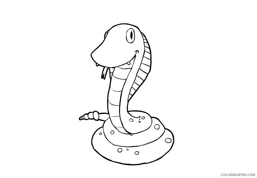 Snake Coloring Pages Animal Printable Sheets Snakes Pictures 2021 4574 Coloring4free