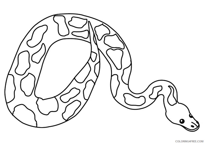 Snake Coloring Sheets Animal Coloring Pages Printable 2021 4210 Coloring4free