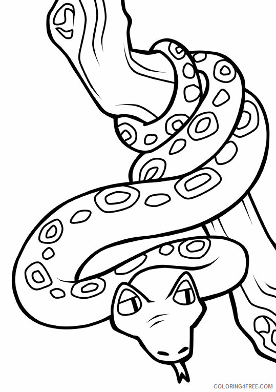 Snake Coloring Sheets Animal Coloring Pages Printable 2021 4233 Coloring4free