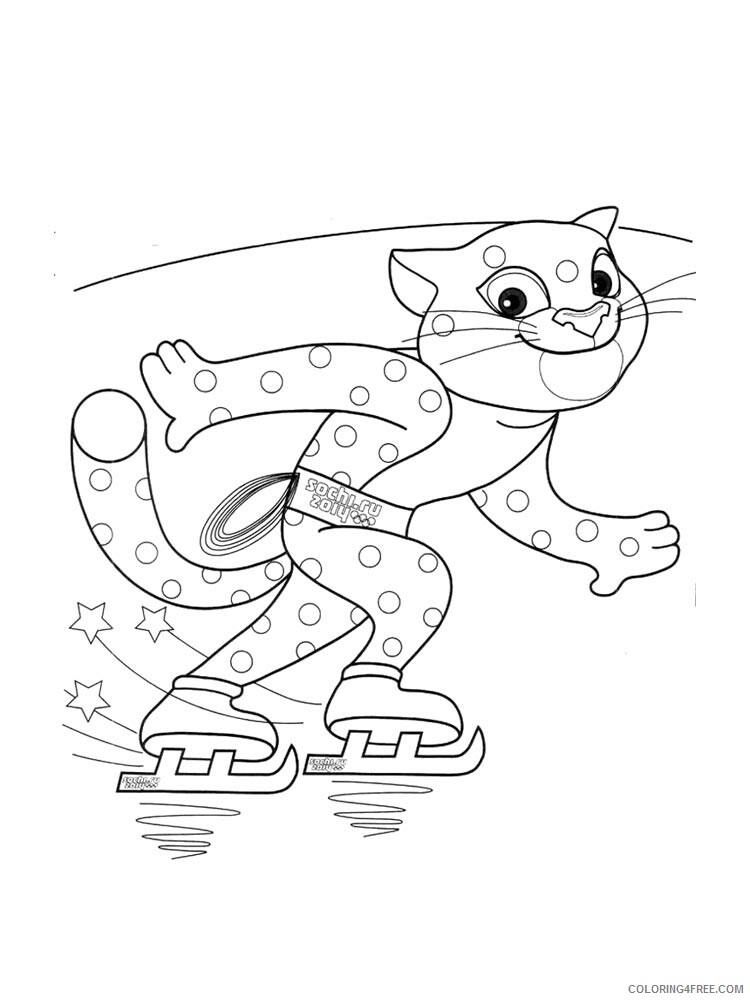 Snow Leopard Coloring Pages Animal Printable Sheets Snow Leopard 1 2021 4577 Coloring4free