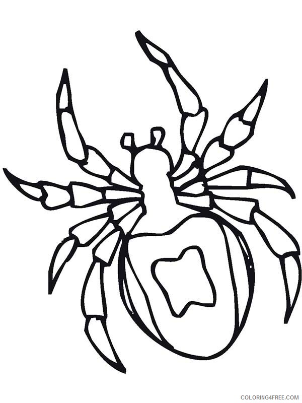 Spider Coloring Pages Animal Printable Sheets Species of Bugs Spider 2021 4630 Coloring4free