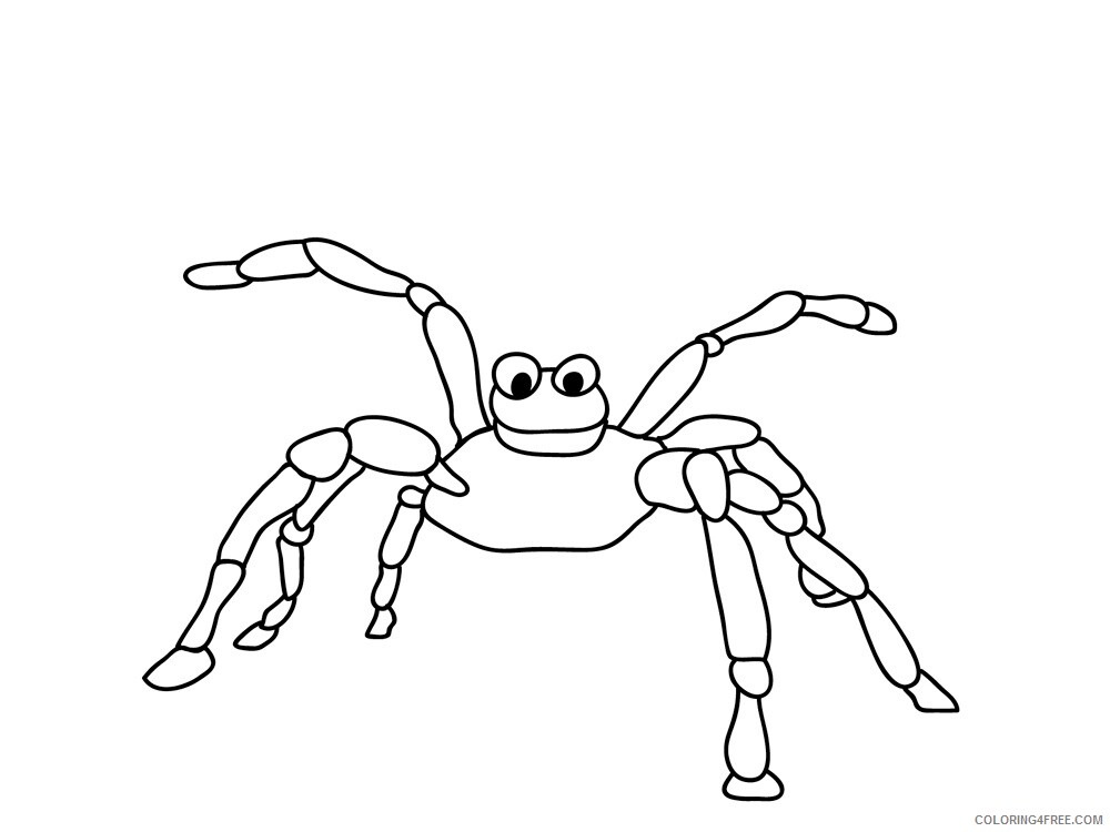 Spider Coloring Pages Animal Printable Sheets Spider 11 2021 4640 Coloring4free