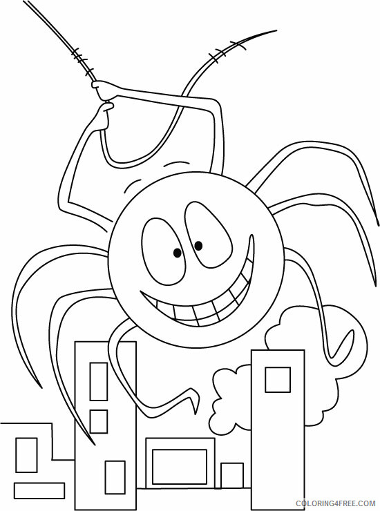Spider Coloring Pages Animal Printable Sheets Spider 2021 4648 Coloring4free