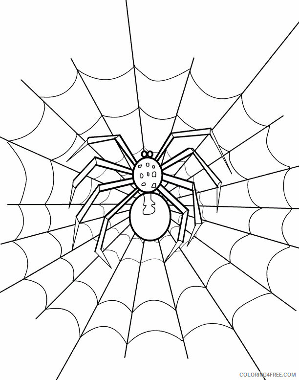 Spider Coloring Pages Animal Printable Sheets Spider 2021 4654 Coloring4free