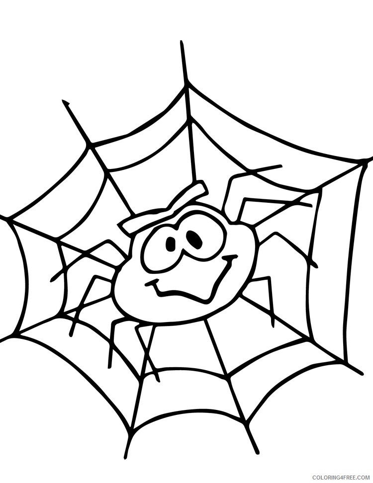 Spider Coloring Pages Animal Printable Sheets Spider 4 2021 4643 Coloring4free