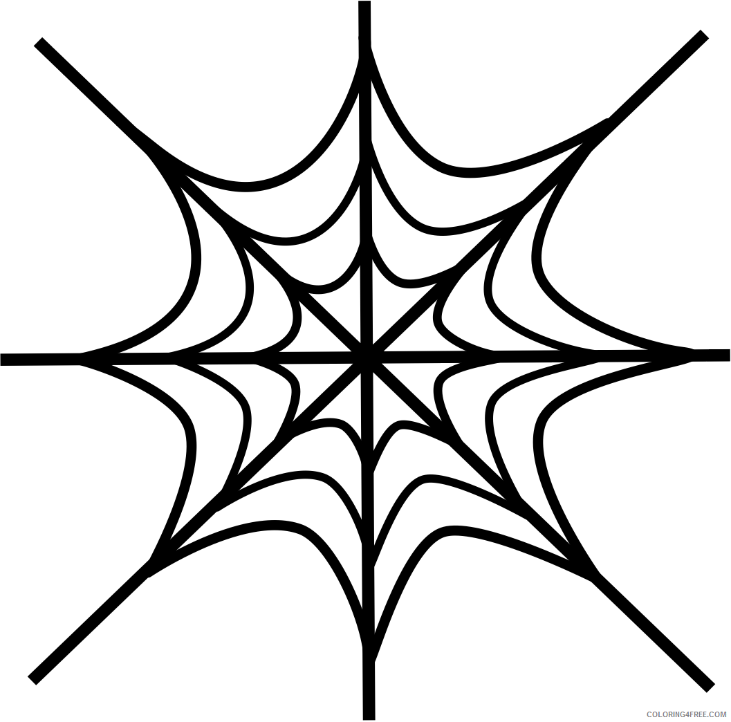 Spider Coloring Pages Animal Printable Sheets Spider Web For Kids 2021 4659 Coloring4free