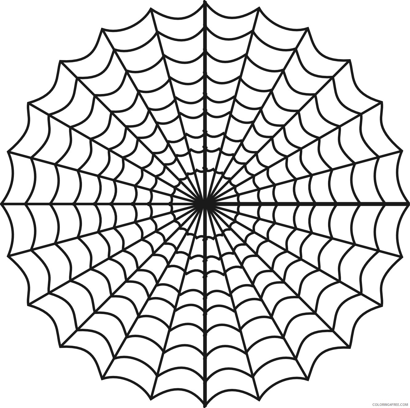 Spider Coloring Pages Animal Printable Sheets Spider Web To Print 2021 4660 Coloring4free