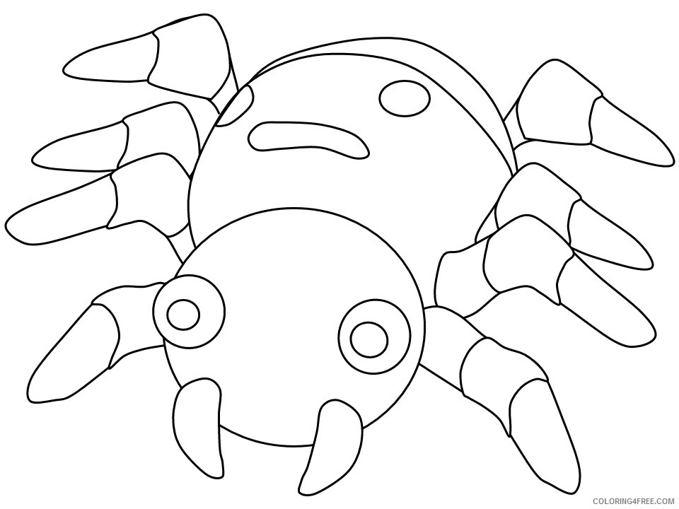 Spider Coloring Pages Animal Printable Sheets spider14 2021 4632 Coloring4free