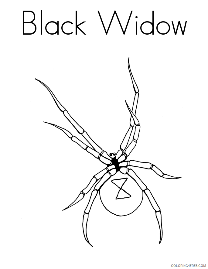 Spider Coloring Sheets Animal Coloring Pages Printable 2021 4253 Coloring4free