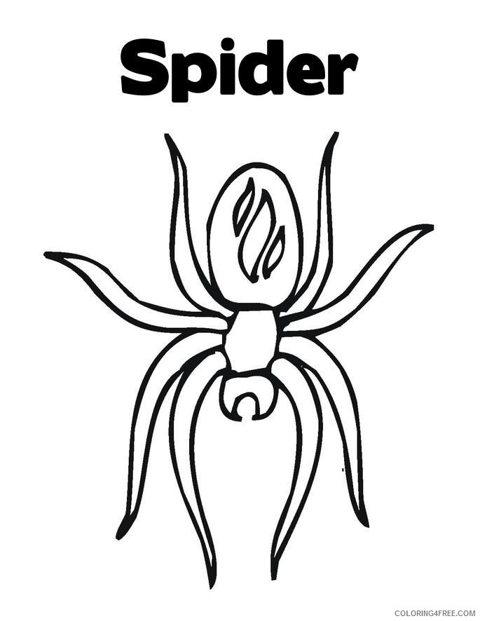 Spider Coloring Sheets Animal Coloring Pages Printable 2021 4255 Coloring4free