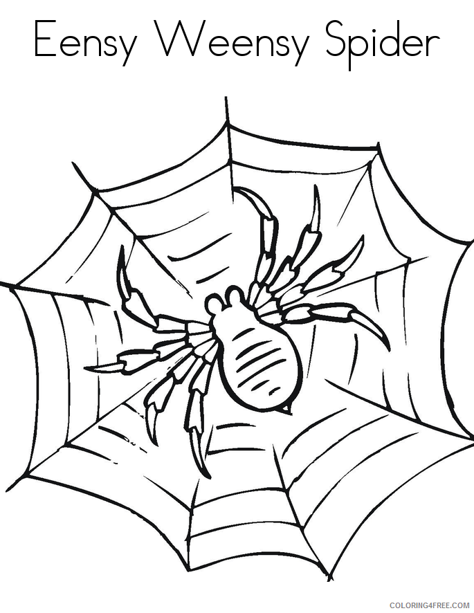 Spider Coloring Sheets Animal Coloring Pages Printable 2021 4277 Coloring4free