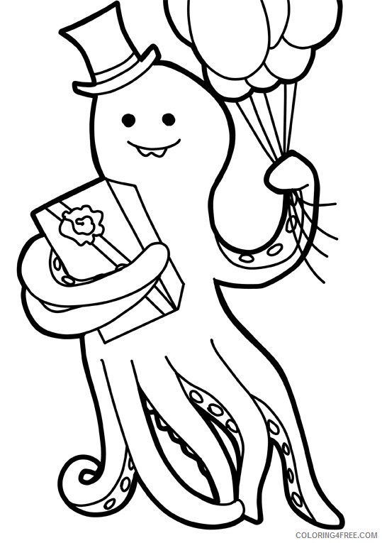 Squid Coloring Sheets Animal Coloring Pages Printable 2021 4282 Coloring4free