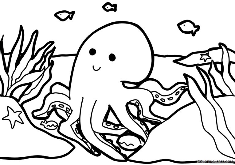 Squid Coloring Sheets Animal Coloring Pages Printable 2021 4284 Coloring4free