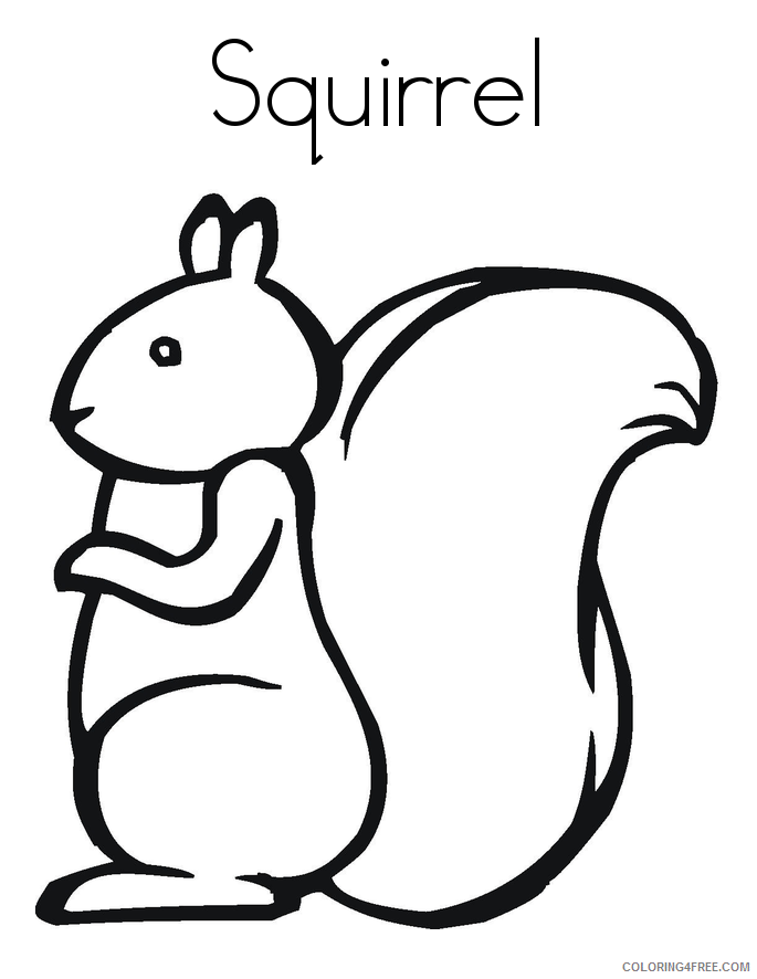 Squirrel Coloring Sheets Animal Coloring Pages Printable 2021 4299 Coloring4free