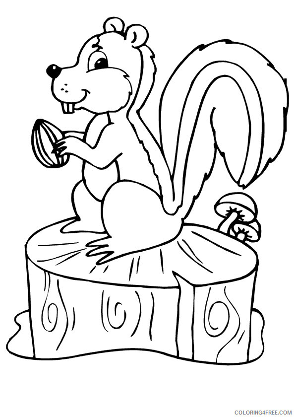 Squirrel Coloring Sheets Animal Coloring Pages Printable 2021 4306 Coloring4free