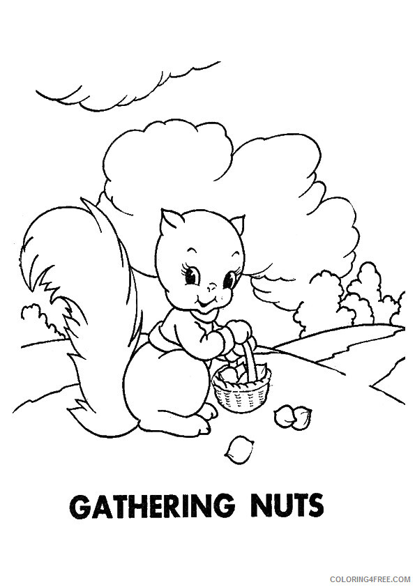 Squirrel Coloring Sheets Animal Coloring Pages Printable 2021 4311 Coloring4free