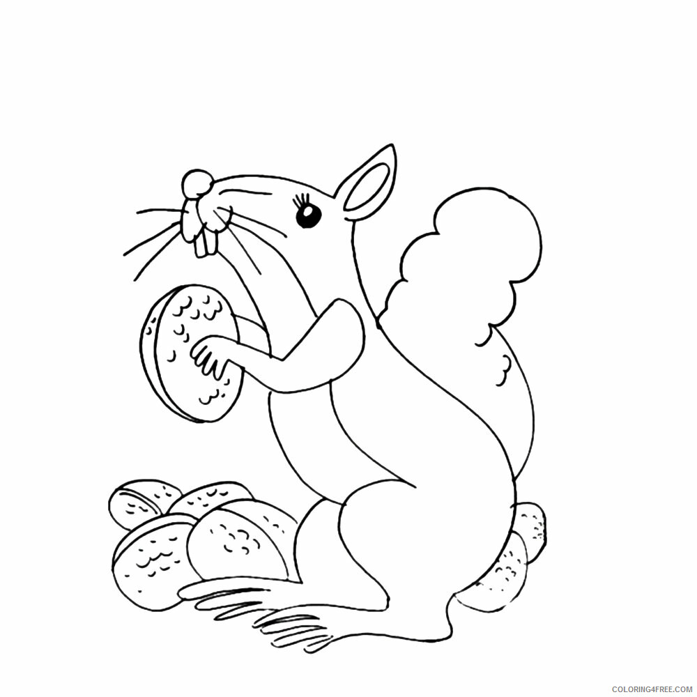 Squirrel Coloring Sheets Animal Coloring Pages Printable 2021 4314 Coloring4free
