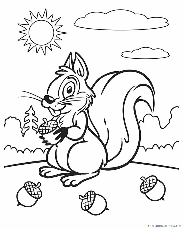 Squirrel Coloring Sheets Animal Coloring Pages Printable 2021 4323 Coloring4free