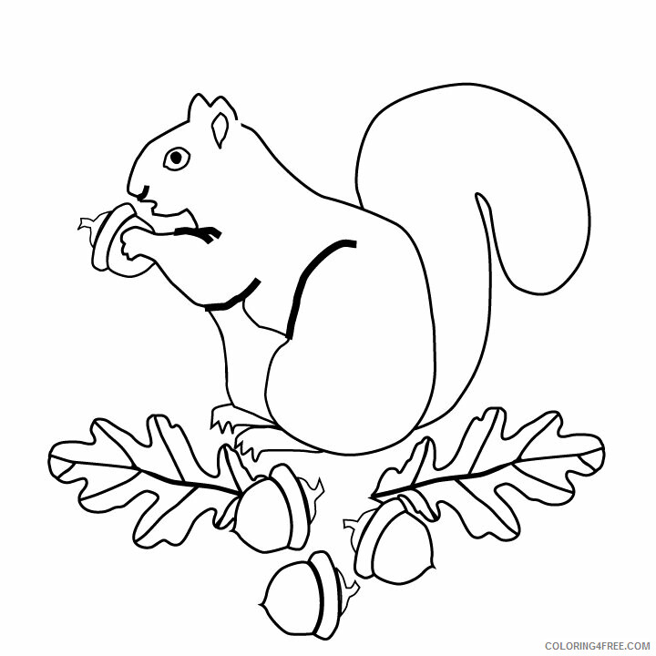 Squirrel Coloring Sheets Animal Coloring Pages Printable 2021 4341 Coloring4free