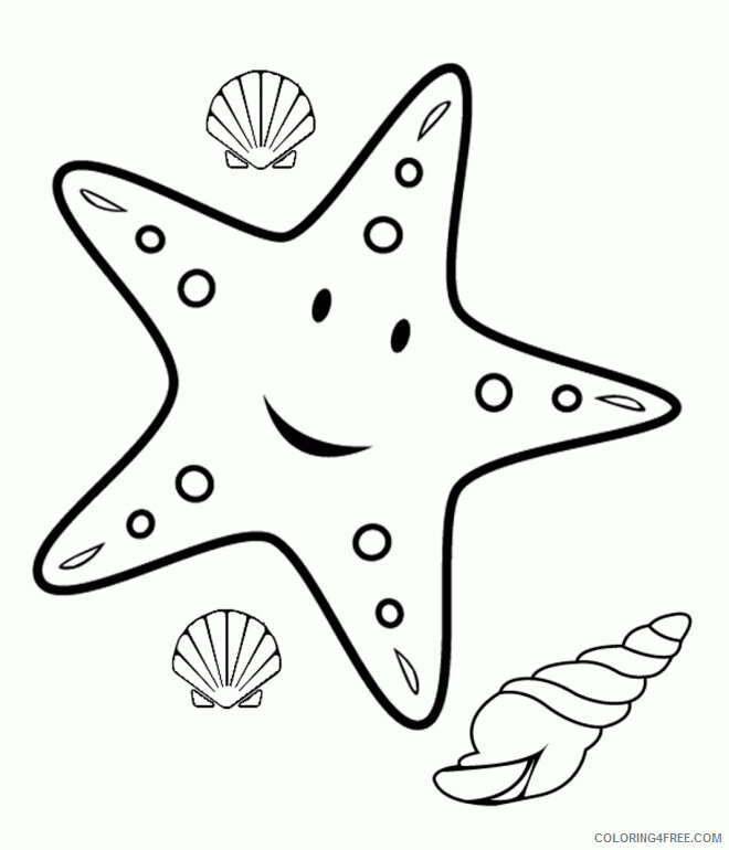Starfish Coloring Pages Animal Printable Sheets Starfish 2021 4694 Coloring4free