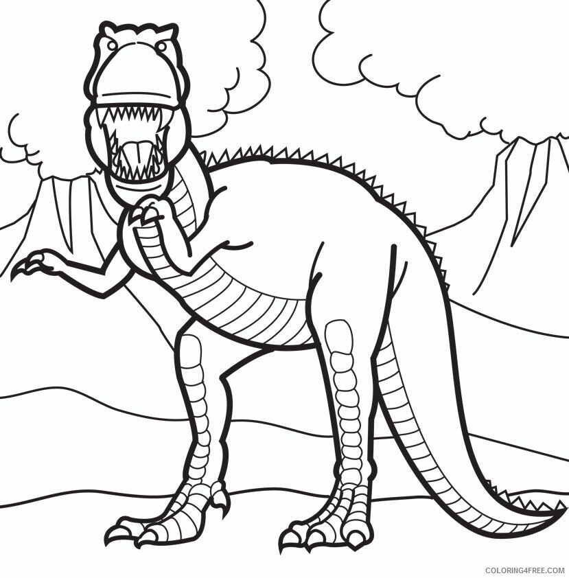 T Rex Coloring Sheets Animal Coloring Pages Printable 2021 4451 Coloring4free