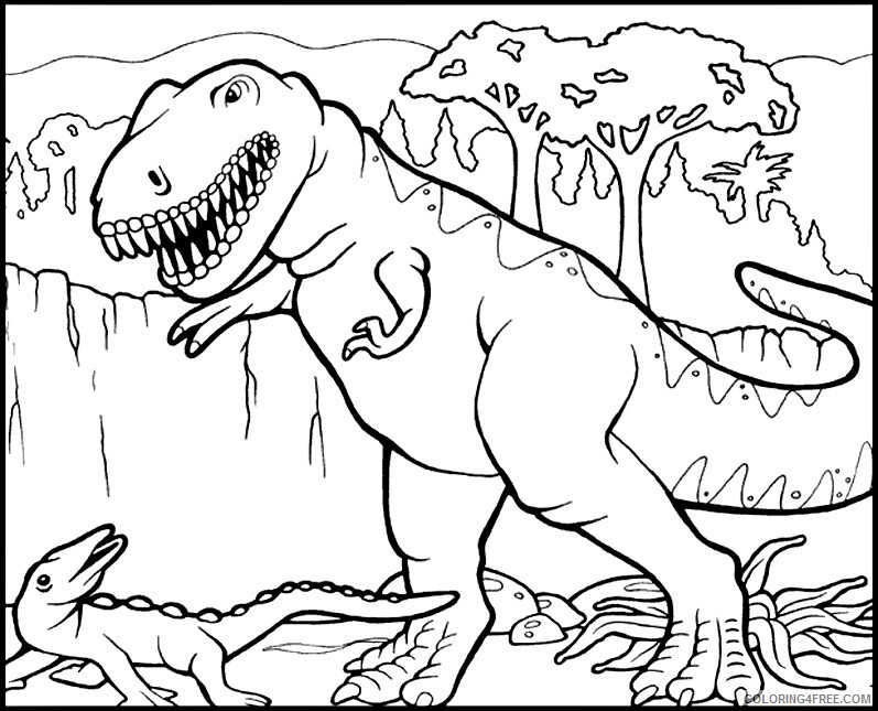 T Rex Coloring Sheets Animal Coloring Pages Printable 2021 4452 Coloring4free