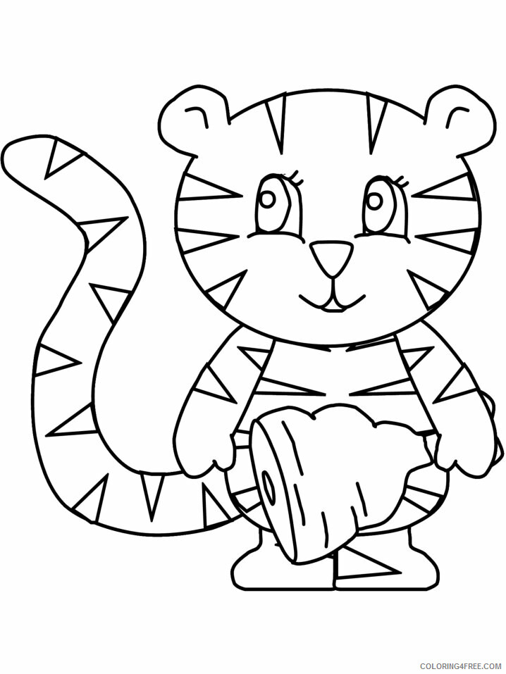 Tiger Coloring Pages Animal Printable Sheets tiger11 2021 4781 Coloring4free