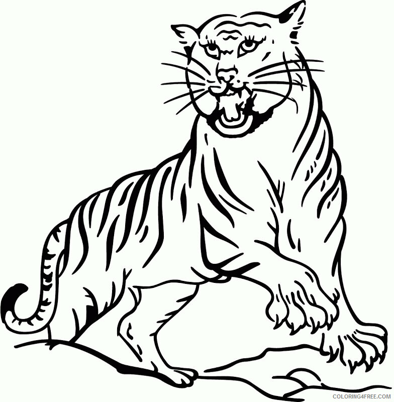 Tiger Coloring Sheets Animal Coloring Pages Printable 2021 4372 Coloring4free