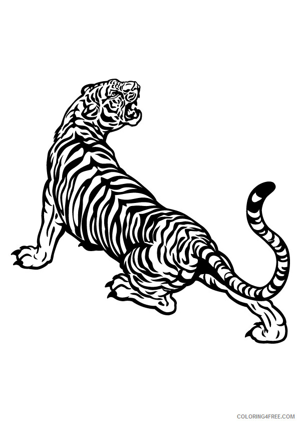 Tiger Coloring Sheets Animal Coloring Pages Printable 2021 4388 Coloring4free