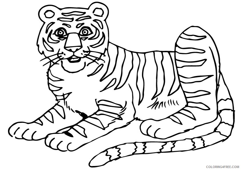Tiger Coloring Sheets Animal Coloring Pages Printable 2021 4394 Coloring4free