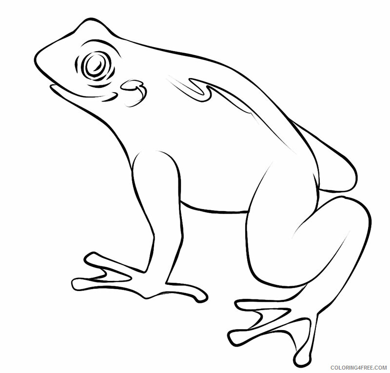 Toad Coloring Pages Animal Printable Sheets Toad 2021 4800 Coloring4free