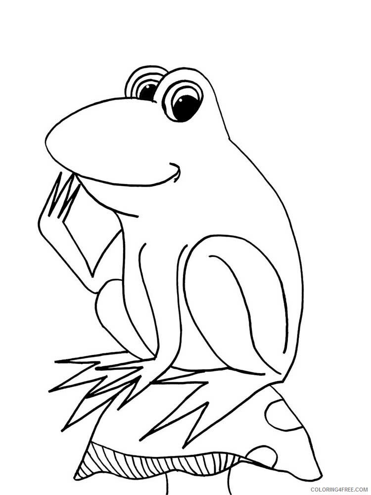 Toad Coloring Pages Animal Printable Sheets Toad 8 2021 4799 Coloring4free
