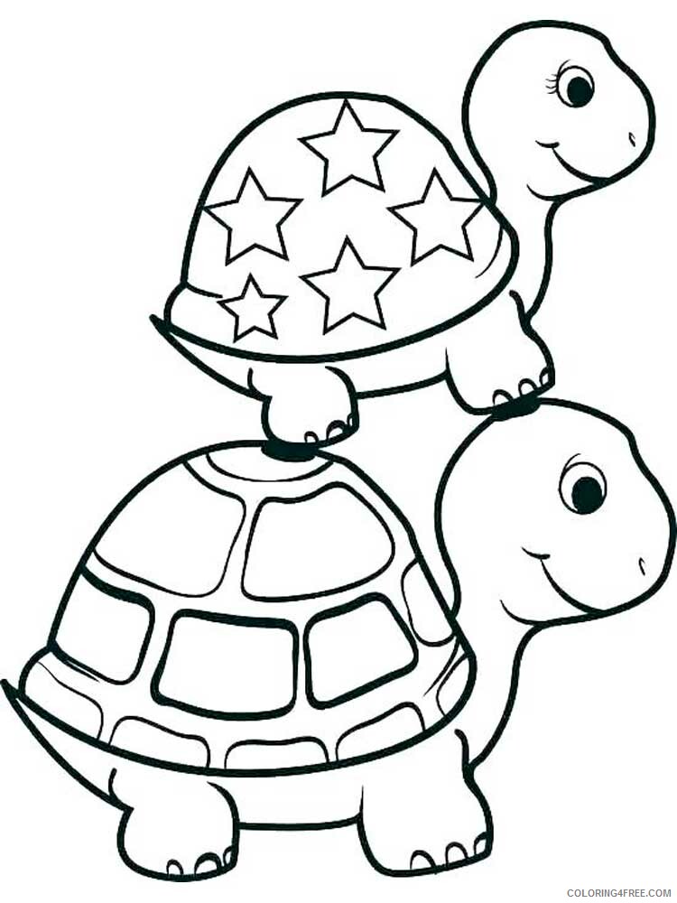 Tortoise Coloring Pages Animal Printable Sheets Tortoise 11 2021 4805 Coloring4free