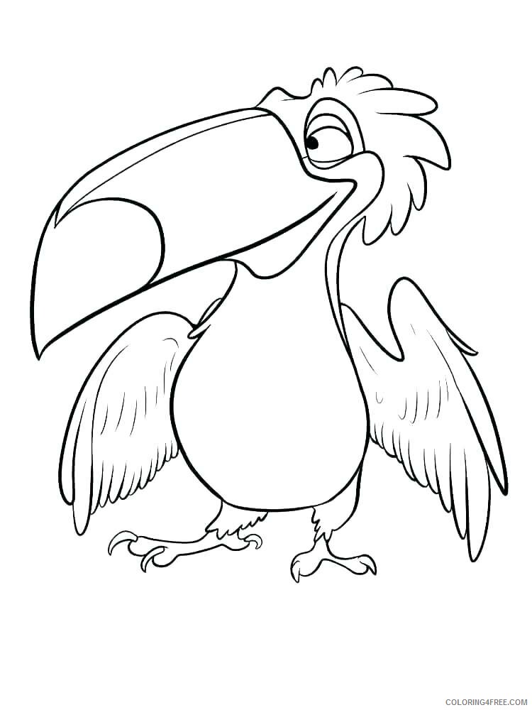 Toucan Coloring Pages Animal Printable Sheets Fun Toucan 2021 4816 Coloring4free