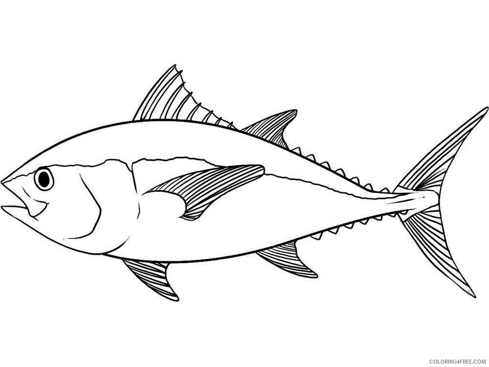 Tuna Coloring Pages Animal Printable Sheets Tuna 1 2021 4843 ...