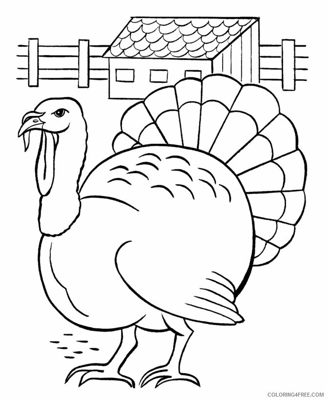 Turkey Coloring Sheets Animal Coloring Pages Printable 2021 4485 Coloring4free