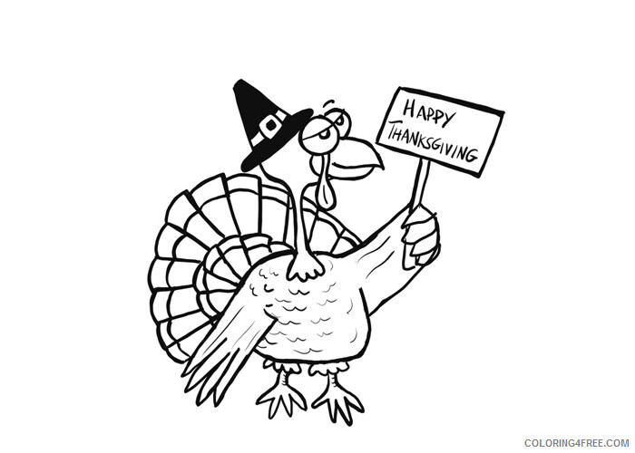 Turkeys Coloring Pages Animal Printable Sheets Turkey 2021 4876 Coloring4free
