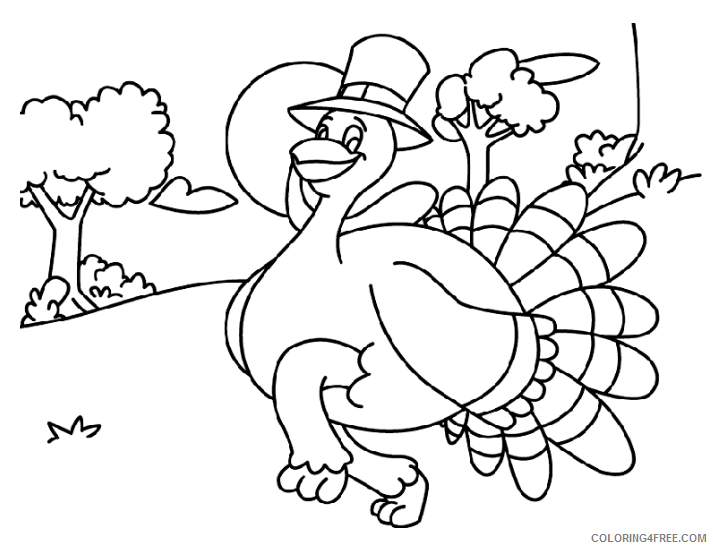 Turkeys Coloring Pages Animal Printable Sheets Turkey 2021 4877 Coloring4free